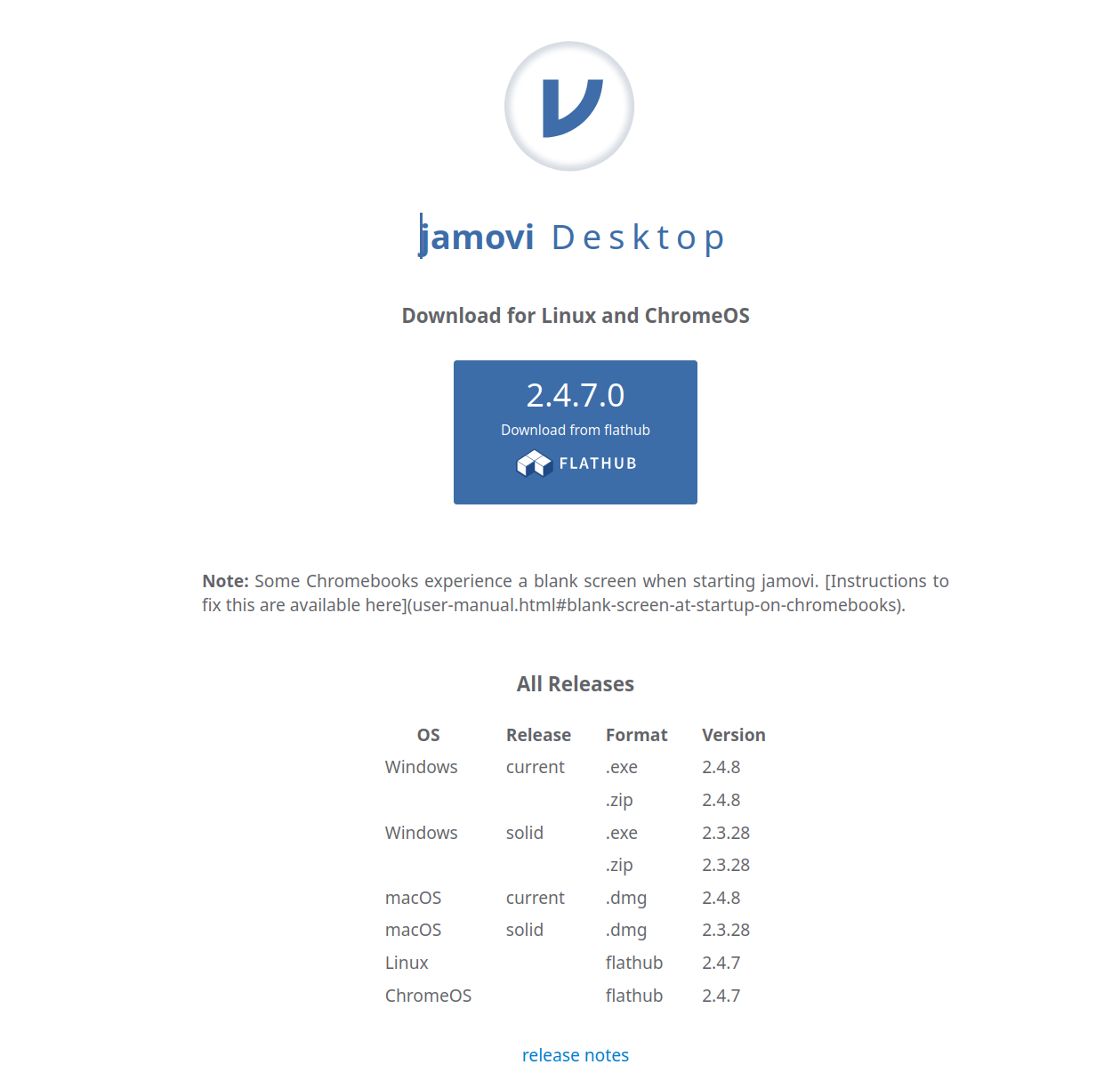 Se muestra la página de descarga del software Jamovi.