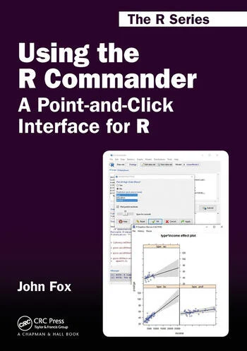 Se muestra la carátula del libro Using the R Commander. A Point-and-Click Interface for R de John Fox (2016)